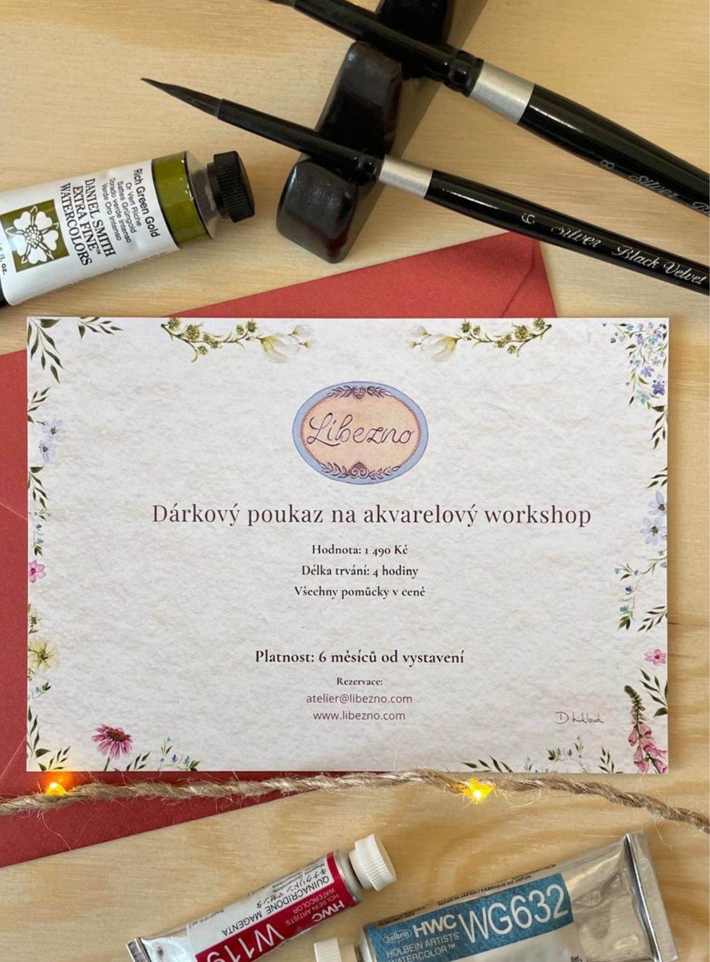 Dárkový poukaz na akvarelový workshop