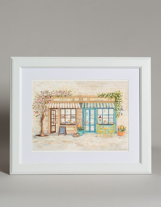 Pekárna a Cukrárna - autorská akvarelová ilustrace | art print