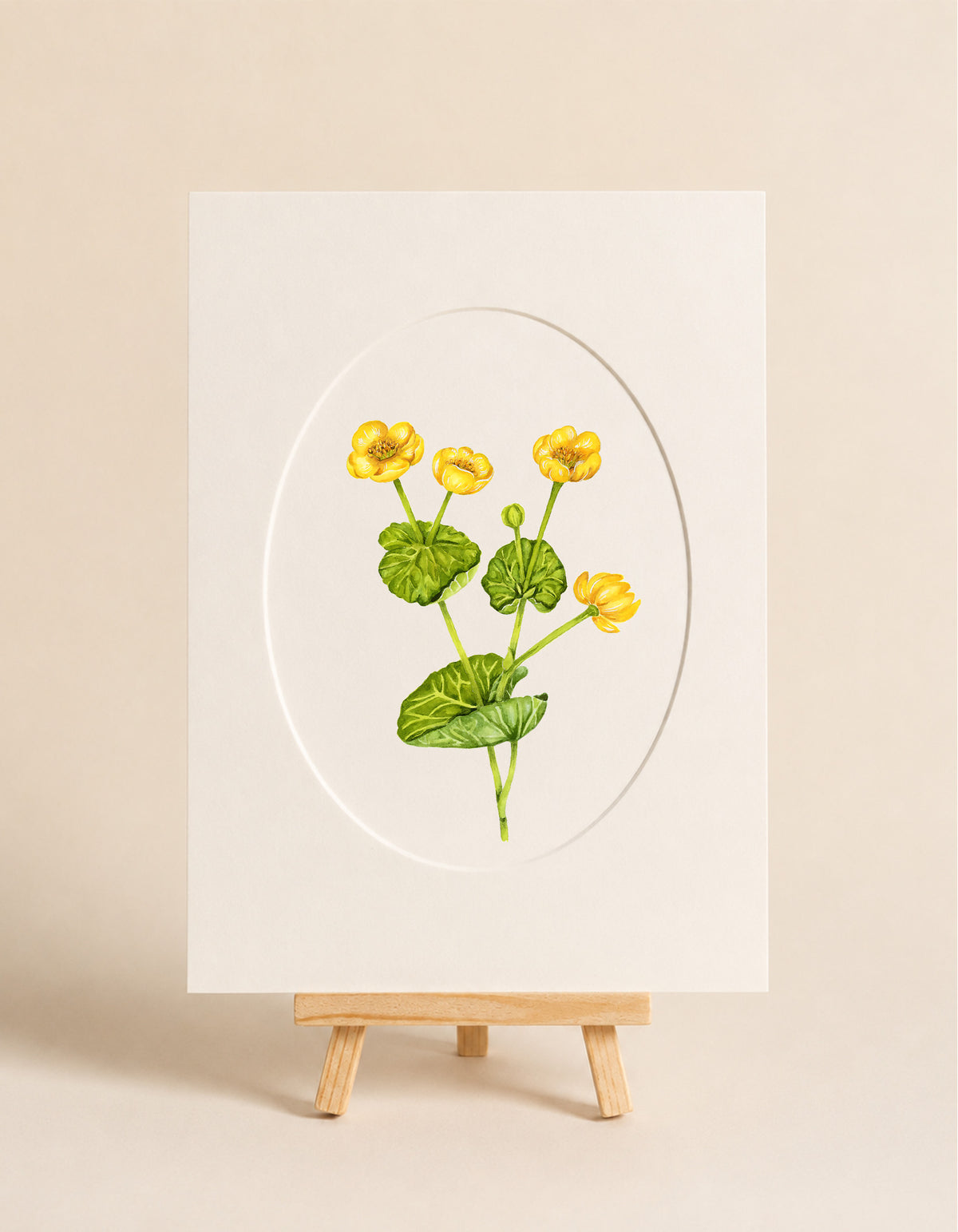 Blatouch - autorská akvarelová ilustrace s paspartou | art print