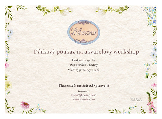 Dárkový poukaz na akvarelový workshop